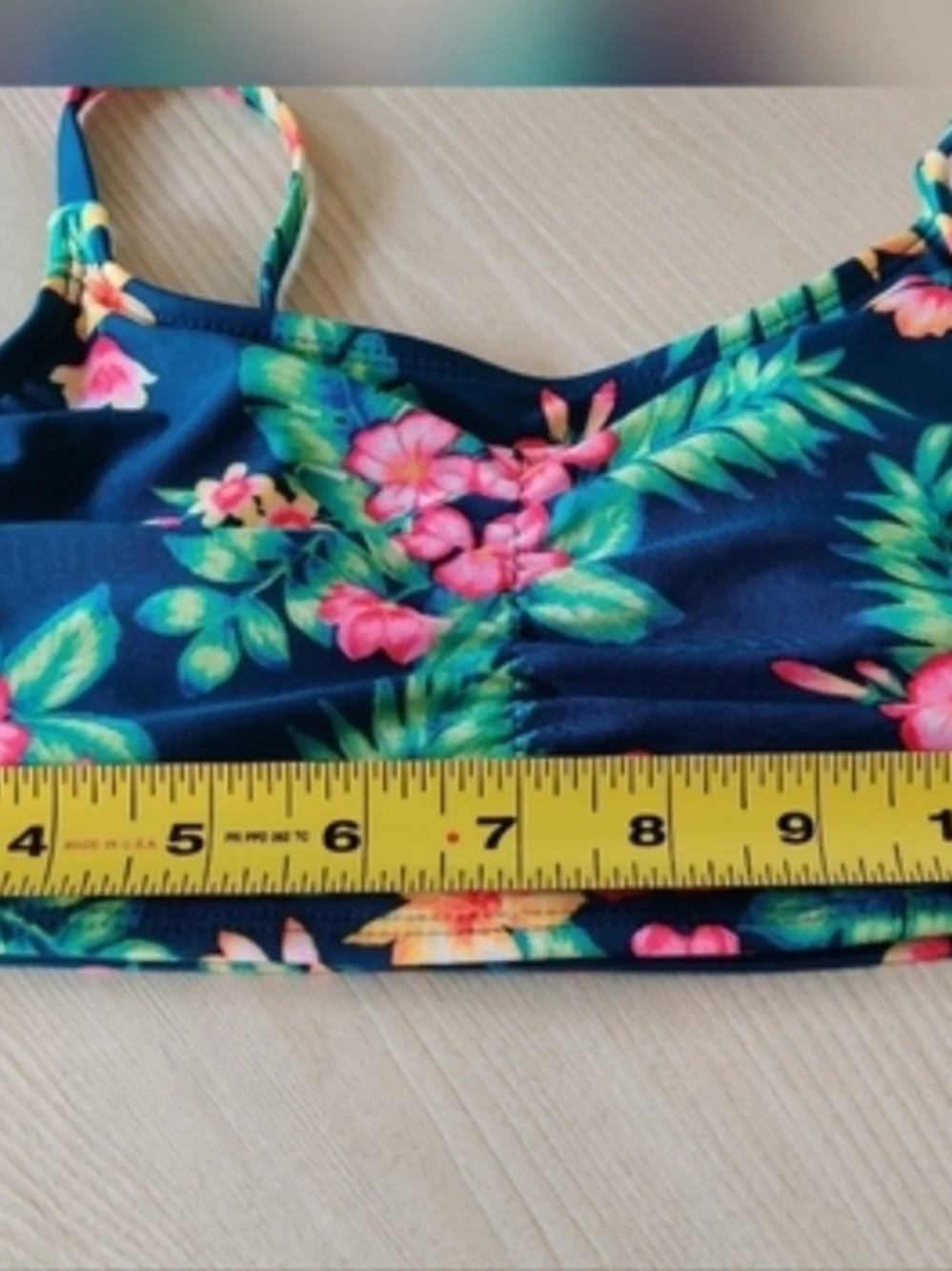 Art Class Girls Tropical Teal Bikini Size 14